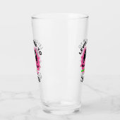 Wedding Bloemenmeisje Leveled Up Gamer Fun Glass Glas (Links)