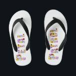 Wedding Bloemenmeisje Petal Patrol Teenslippers<br><div class="desc">Je Bloemenmeisje zal van deze schattige teenslippers houden. Dit zal haar iets geven om te draag te worden als ze haar speciale schoenen uitdoet,  maar ze zullen wel schattig zijn in afbeeldingen. Bekijk onze winkel voor het coördineren van objecten.</div>