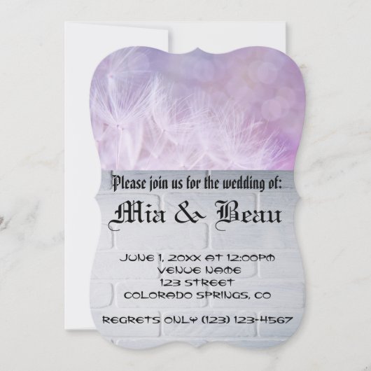 Wedding Blossoms Bruids Romantische Destiny's Dest Kaart (Voorkant)