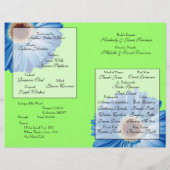 Wedding Blue Daisy/ Program (Achterkant)