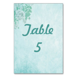 Wedding Blue Floral Kaart