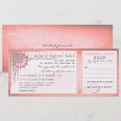 Wedding Boarding Pass- tickets met RSVP Kaart (Voorkant / Achterkant)