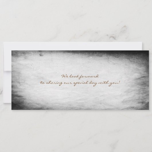 Wedding Boarding Pass- tickets met RSVP Kaart (Achterkant)