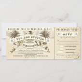 Wedding Boarding Pass tickets - Uitnodigingen (Voorkant)
