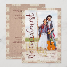 Wedding Bohemian Tribal Textile Texture Background Kaart