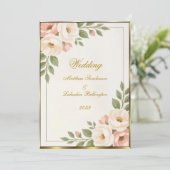 Wedding Boho Style Mooie moderne Sophisticated Kaart (Staand voorkant)