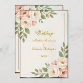 Wedding Boho Style Mooie moderne Sophisticated Kaart (Voorkant / Achterkant)