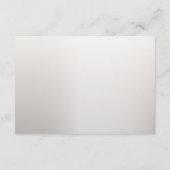 Wedding Boho White Orchid Flowers Blue Moon Party Informatiekaartje (Achterkant)