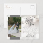 Wedding Bokeh Dank je wel, Briefkaart (Voorkant / Achterkant)