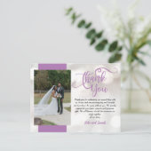 Wedding Bokeh Dank je wel, Briefkaart (Staand voorkant)