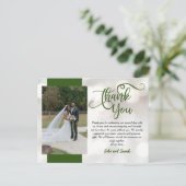 Wedding Bokeh Dank je wel, Briefkaart (Staand voorkant)