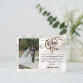 Wedding Bokeh Dank je wel Briefkaart (Staand voorkant)