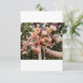 Wedding Bouquet Bedankkaart (Staand voorkant)