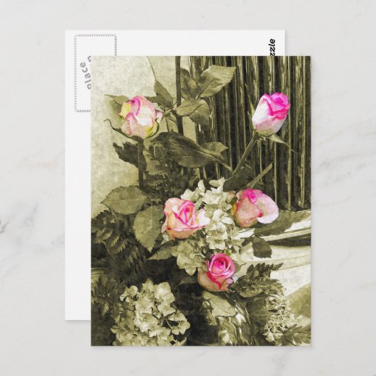 Wedding Bouquet Briefkaart (Voorkant / Achterkant)