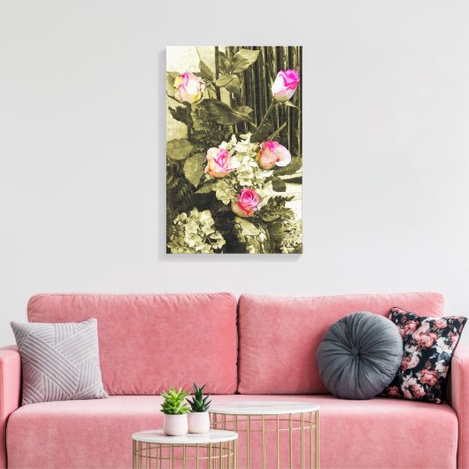 Wedding Bouquet Canvas Afdruk (Insitu (Woonkamer))