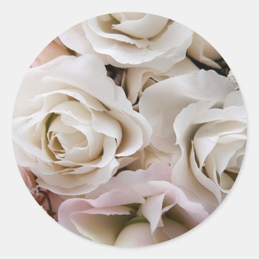 Wedding Bouquet dicht Ronde Sticker (Voorkant)