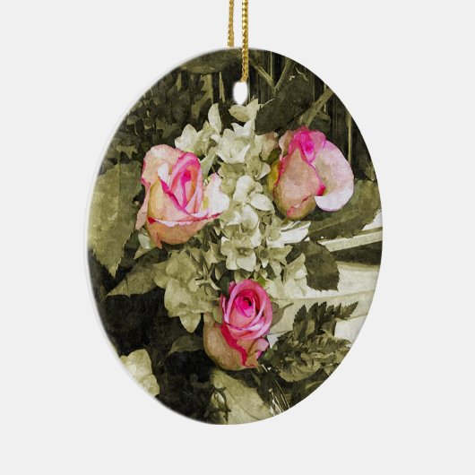 Wedding Bouquet Keramisch Ornament (Rechts)