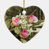 Wedding Bouquet Keramisch Ornament (Achterkant)