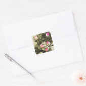 Wedding Bouquet Vierkante Sticker (Envelop)