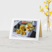 Wedding Bouquets op Wenskaart van Adirondack-voorz Kaart (Gele Bloem)