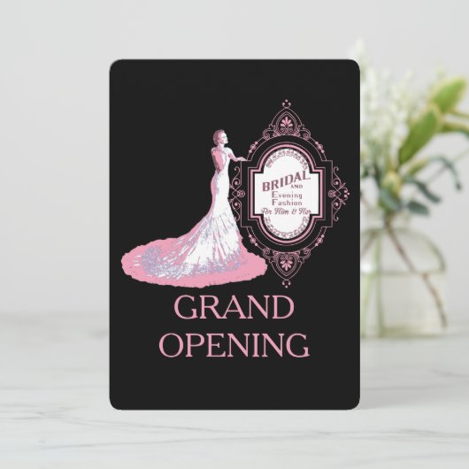 WEDDING BOUTIQUE ~ Invitation Kaart (Staand voorkant)