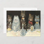 Wedding Breakfast Food Biscuits By Louis Wain Briefkaart (Voorkant / Achterkant)
