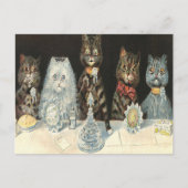 Wedding Breakfast Food Biscuits By Louis Wain Briefkaart (Voorkant)