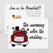 Wedding Breakfast Invite Uitnodiging Briefkaart (Voorkant / Achterkant)