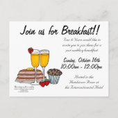 Wedding Breakfast Invite Uitnodiging Briefkaart (Achterkant)