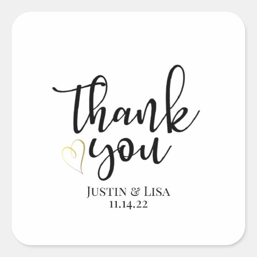 Wedding, Bridal, bedankt, Favors, Label, sticker (Voorkant)