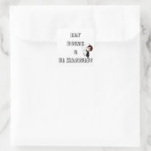 Wedding Bride and Groom Humor Vierkante Sticker (Tas)