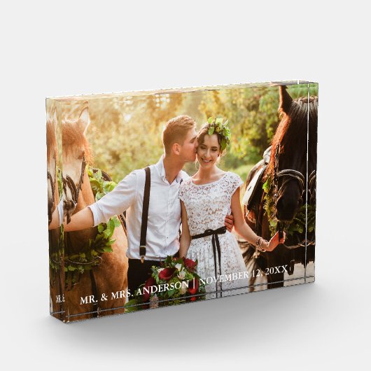 Wedding Bride en Groom Mr. en Mrs. Fotoblokken (Links)