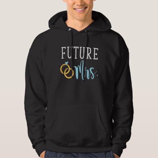 Wedding Bride Future Mrs Marriage Couple Hoodie (Voorkant)