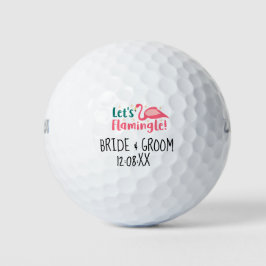 Wedding Bride & Groom Let's Flemingale Golfballen