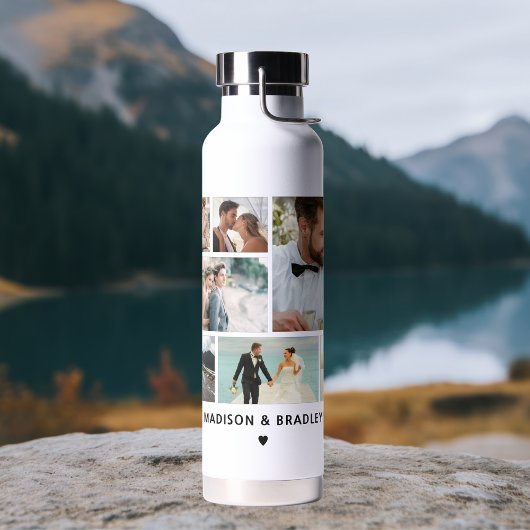 WEDDING Bride & Groom Multi Collage Modern Waterfles