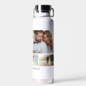 WEDDING Bride & Groom Multi Collage Modern Waterfles (Achterkant)