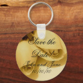Wedding Bride Groom Names & Date Sleutelhanger (Voorkant)