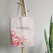 Wedding Bridesmaid | Pink Peony & Sage Green Crossbody Tas