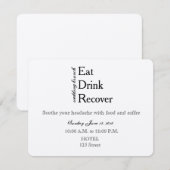 Wedding Brunch Uitnodiging (Voorkant / Achterkant)