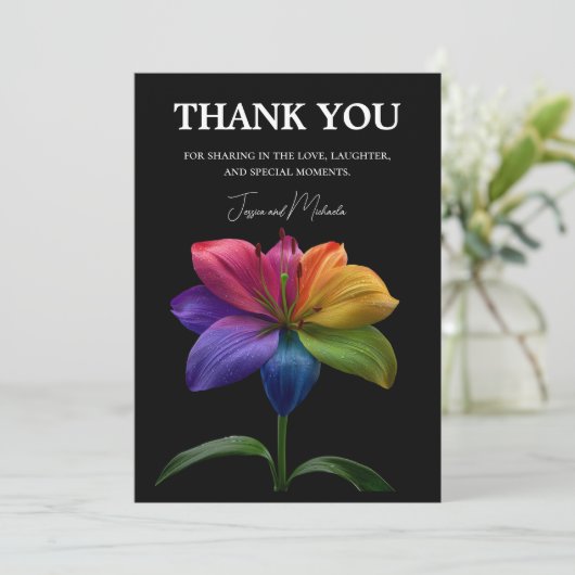 🌈 Wedding budget Bedankkaart (Staand voorkant)