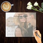 Wedding Budget Planner Foto Papieren Blad