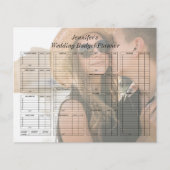 Wedding Budget Planner Foto Papieren Blad (Voorkant)