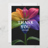 🌈 Wedding budget  with photo Bedankkaart (Voorkant)