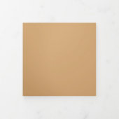 Wedding Burly Wood Sand All in one set Drieluik Uitnodiging (Cover)