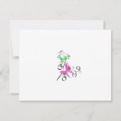 Wedding Butterflies RSVP Kaartje (Achterkant)