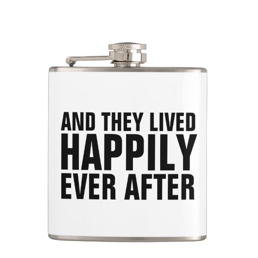 WEDDING cadeauFLASKS, OOIT NA HET AFGEVEN Heupfles (Voorkant)