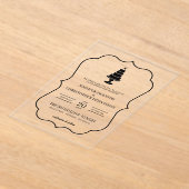 Wedding Cake Acryl Uitnodigingen (Laagn)