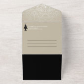 Wedding Cake All In One Uitnodiging (Buitenkant)