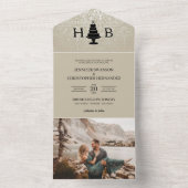 Wedding Cake All In One Uitnodiging (Binnen)