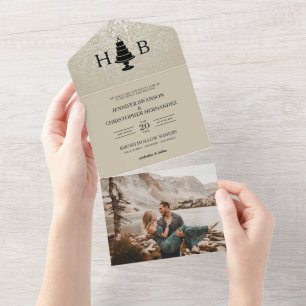 Wedding Cake All In One Uitnodiging